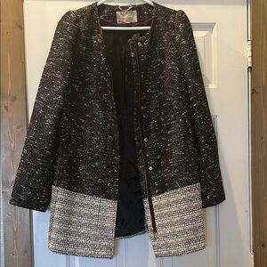 Banana Republic Black and White Tweed Jacket